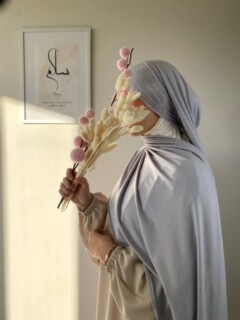 Ready To Wear - Jersey Premium Gris - Hijab