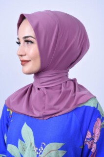 All Occasions Ready - Écharpe à Boutons-pression Châle Rose Foncé Séchée - Hijab