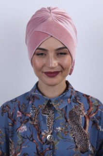 Velours Noeud Os Rose Poudré - 