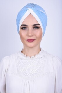 Two Color Vera Bonnet Baby Blue - 100285652 - 