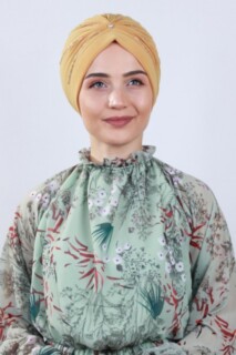 Ivy Stone Bone Jaune moutarde - Hijab