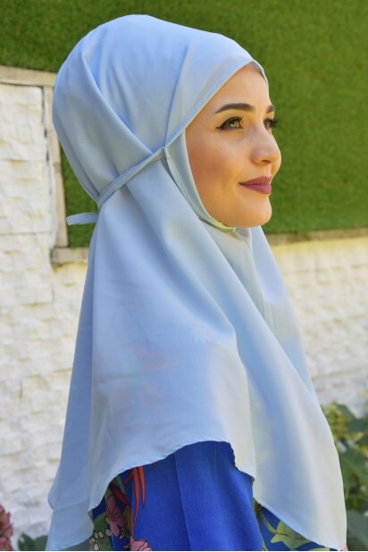 Hijab à nouer Nowa Bleu bébé - 