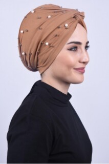 Pearly Wrap Bonnet Tan - 100284965 - 