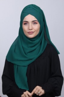 Hijabs Cross Style - Bone Shawl Emerald Green - 100285169 - Hijab