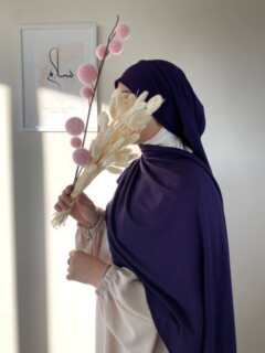 Ready To Wear - Jersey Premium Violet Myrtille - Hijab