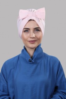 Saumon à l'os double face avec nœud - Hijab