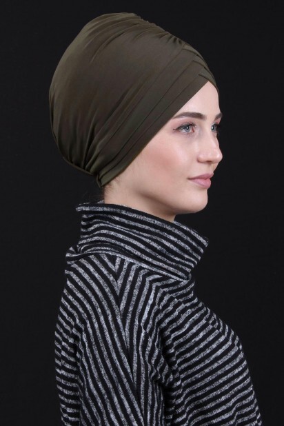 Bonnet Double Face 3-Stripes Kaki - 