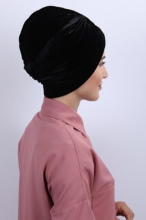 Velvet Nevru Bonnet Black