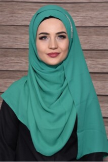 Elegant Stone Shawl - شال حجرى انيق لون اخضر نعناعي - Hijab