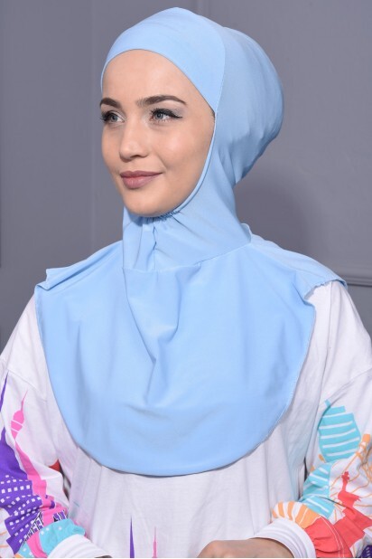 Col Hijab Bleu Bébé - 
