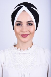 Knot style - Two Color Vera Bonnet Black - 100285671 - Hijab