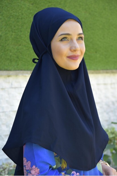 Nowa Tie Hijab Navy Blue - 100285440 - 