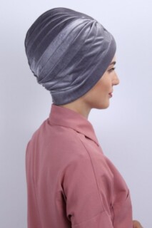 Velvet Nevru Bonnet Gray