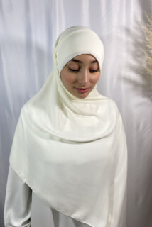 Crepe Premium - كريب بريميوم كريم أبيض - Hijab