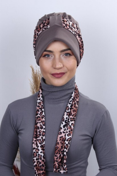 Hat-Cap Style - Scarf Hat Bonnet Mink - 100285001 - Hijab
