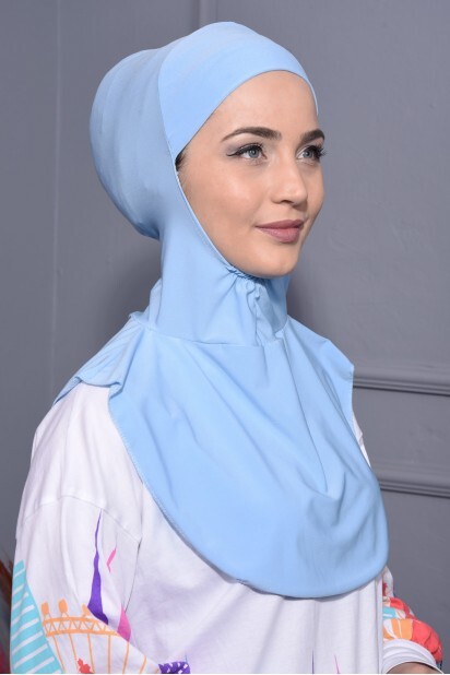 Col Hijab Bleu Bébé - 