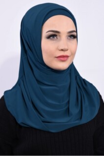 Couvre Bonnet Prière Bleu Pétrole - 