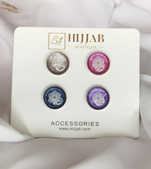 Accessories - 4 قطع (4 أزواج) دبوس بروش مغناطيسي إسلامي للنساء - Hijab