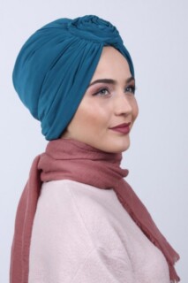 بونيه روز عقدة ثنائية الاتجاه أزرق بترولي - 