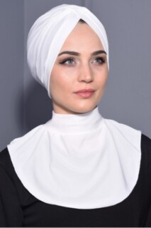 Snap Fastener Hijab Collar - 100285597