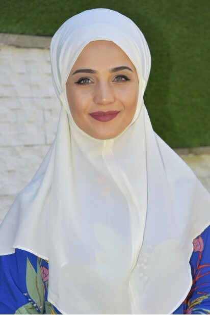 Nowa Tie Hijab Ecru - 100285438 - 
