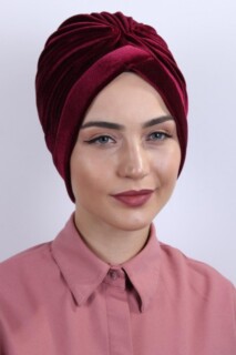 Velvet Nevru Bonnet Claret Red - 100283090 - 