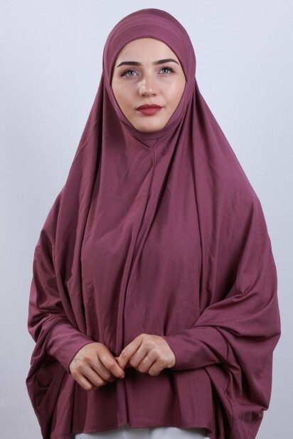 5XL Veiled Hijab Dark Rose - 100285103 - Hijab