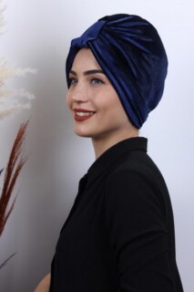 Velvet 3-Stripes Bonnet Navy Blue - 100283009 - 