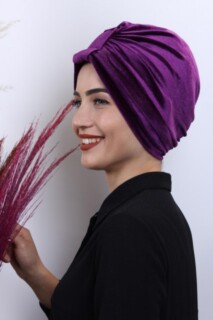 Velvet 3-Striped Bonnet Plum - 100283004 - 