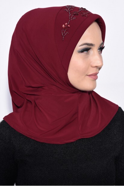 Practical Sequin Hijab Red - 100285506 - 