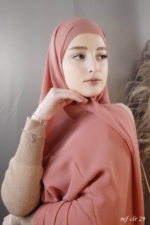 Hijab Jazz Premium Rose Corail - - Hijab Jazz Premium Rose Corail - 