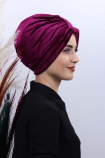 Velours 3-Stripes Bonnet Cherry Bruise - 