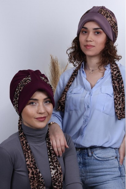 Scarf Hat Bonnet Plum - 100284992 - 
