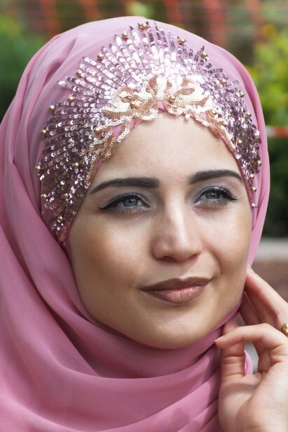 ديزاين برنسيس شال بودرة وردي - 