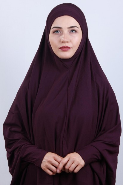 5XL Veiled Hijab Purple - 100285105 - Hijab
