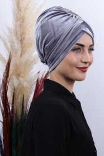 Velvet 3-Striped Bonnet Gray - 100283002 - 