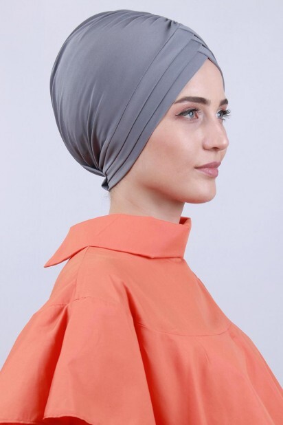 Bonnet Double Face 3 Rayures Gris - 
