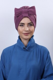 بونيه على الوجهين بزهرة مجففة فيونكة - 