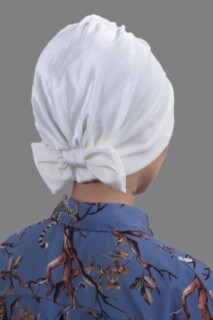 Velvet Bow Bonnet White - 100283034 - 