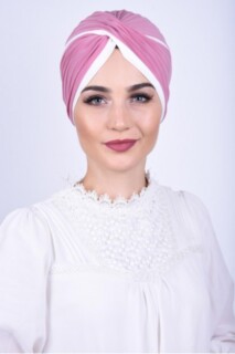 Knot style - Two Color Vera Bone Powder Pink - 100285669 - Hijab