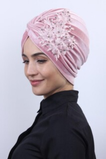 Velours Guipure Vera Os Rose Poudré - 