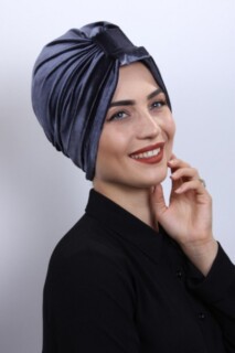 Velvet 3-Stripes Bonnet Anthracite