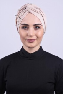Pearly Wrap Bonnet Beige - 100284976 - 