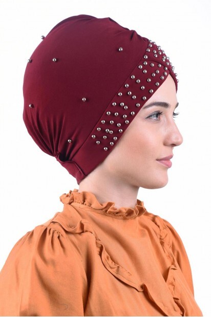 Pearl Pool Cap Claret Red - 100284955 - 