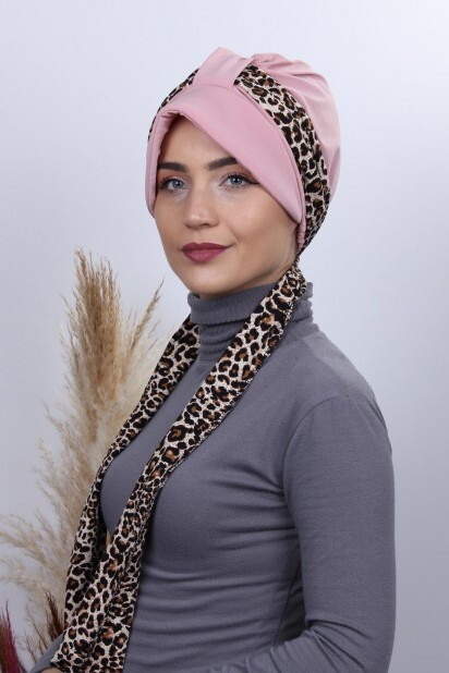 Scarf Hat Bonnet Powder Pink - 100284999 - 