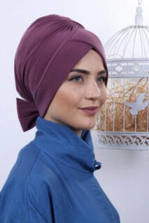 بونيه على الوجهين بزهرة مجففة فيونكة - 