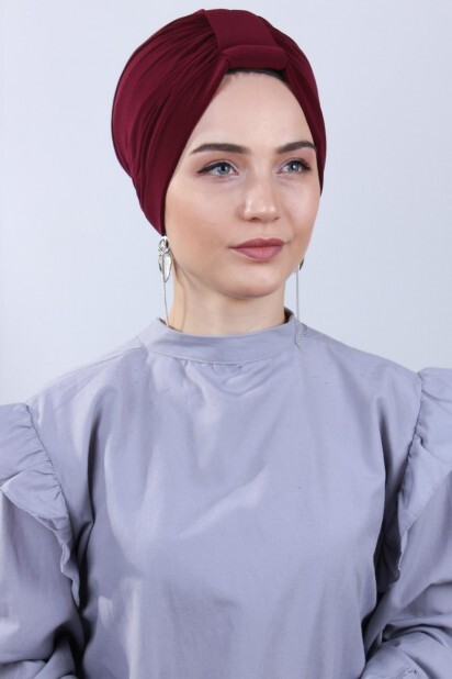 Nevrulu Double-Sided Bonnet Claret Red - 100285420 - 