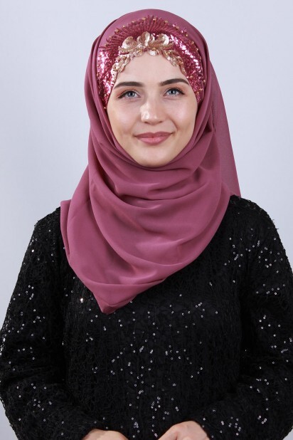 Evening Model - Design Princess Shawl Dried Rose - 100282886 - Hijab