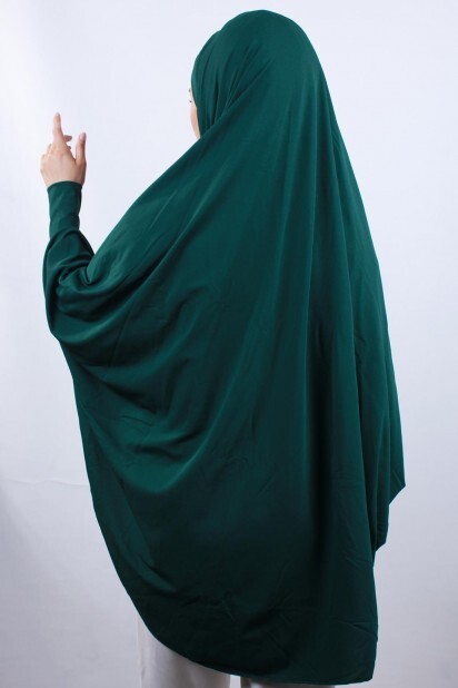 5XL Veiled Hijab Emerald Green