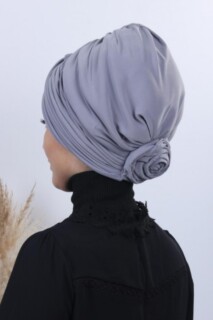 Two Way Rose Knot Bonnet Gray - 100284876 - 